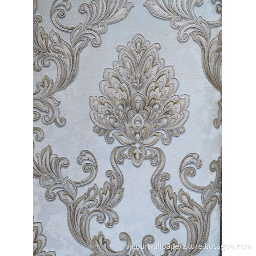 Ce Approved Home Decorative 350g 106cm PVC Wallpaper